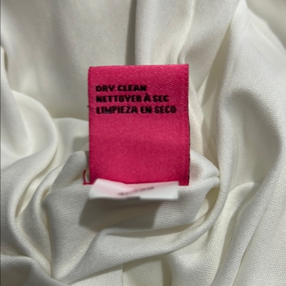 Betsey Johnson Dress Vintage Embossed Wedding White Fitted Reception Y2K Bodycon - Picture 14 of 14